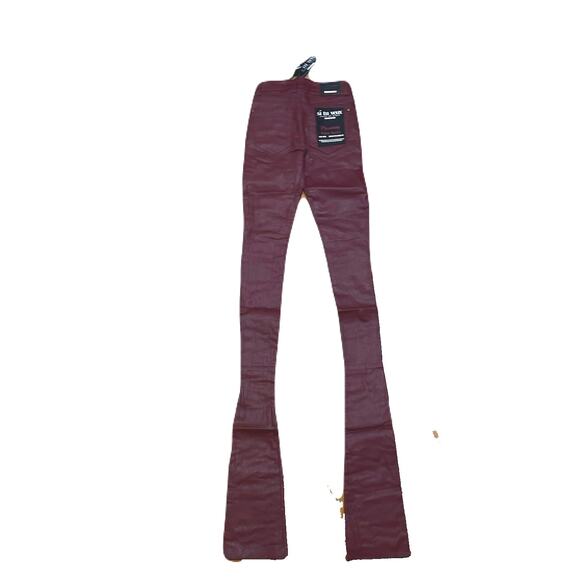 Si Tu Veux Gordon Jean’s Burgundy Wax Superstack  Size 40 - Picture 3 of 5